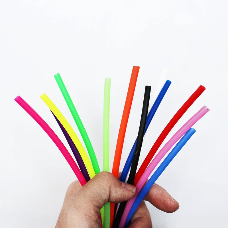 Tigofly 12 pcs 12 Colors UV Silicone Tube 3mmX4mm Small Soft Flexible Hollow Tube 10"" Fly Tubing Fly Tying Tubes Material Fly Fishing - Image 4